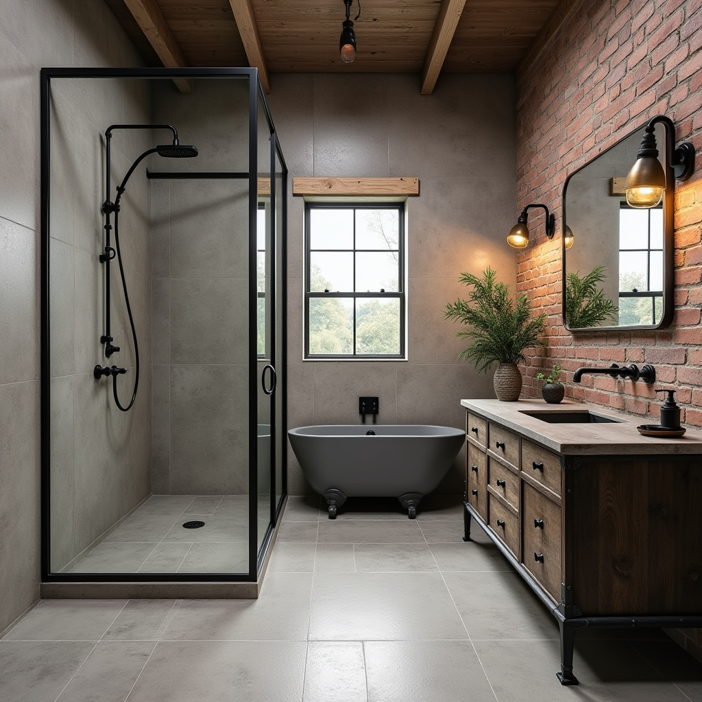 farmhouse bathroom tile 17