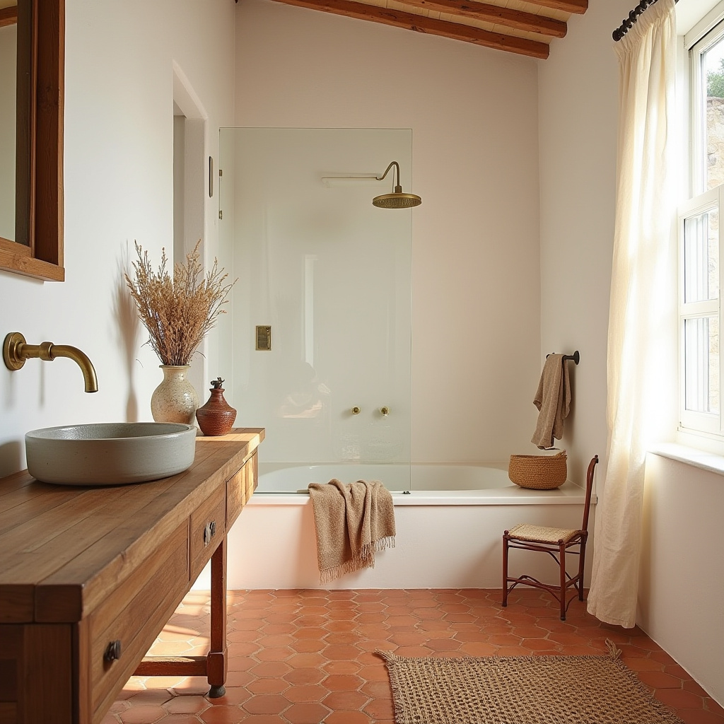 farmhouse bathroom tile 28