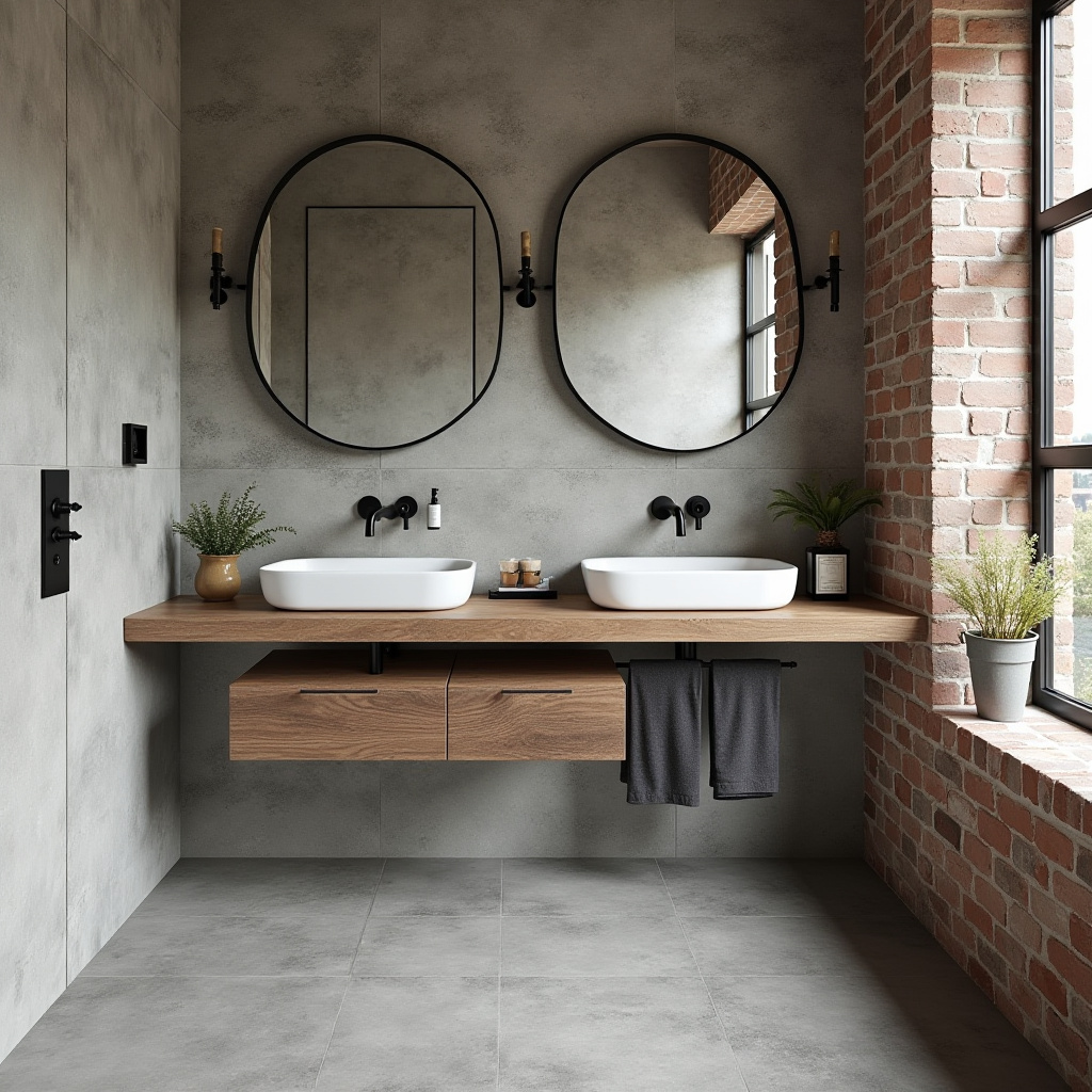 farmhouse bathroom tile 33