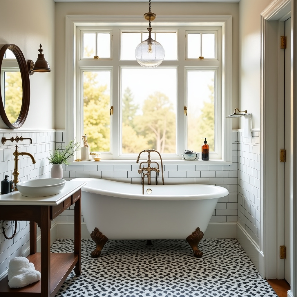farmhouse bathroom tile 37