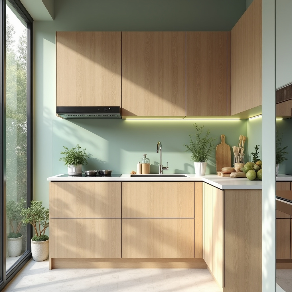 Scandinavian style kitchen cabinets