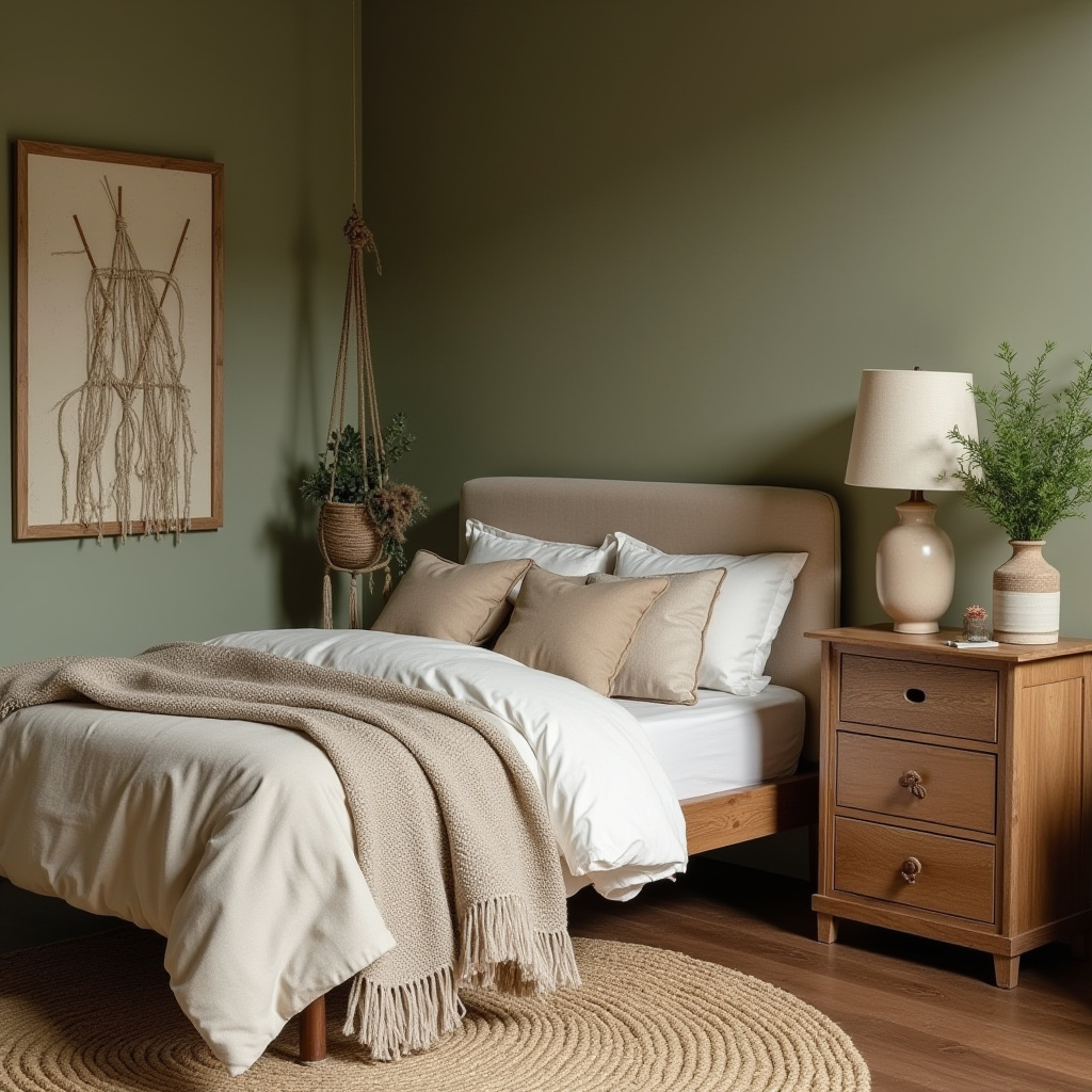 small bedroom paint colors olive green