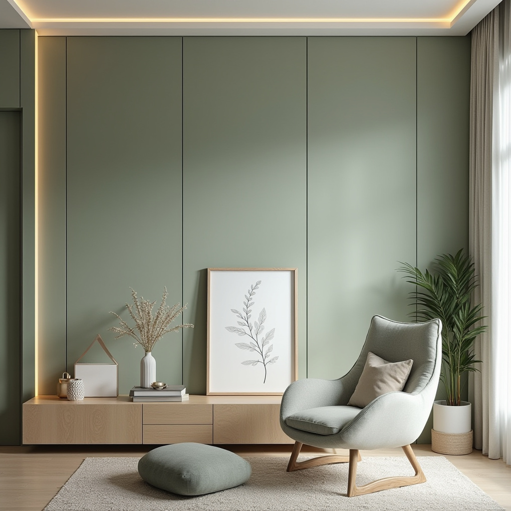 Floating modular wall panels