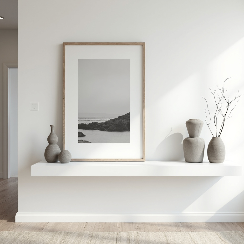 Black and white Scandinavian wall decor