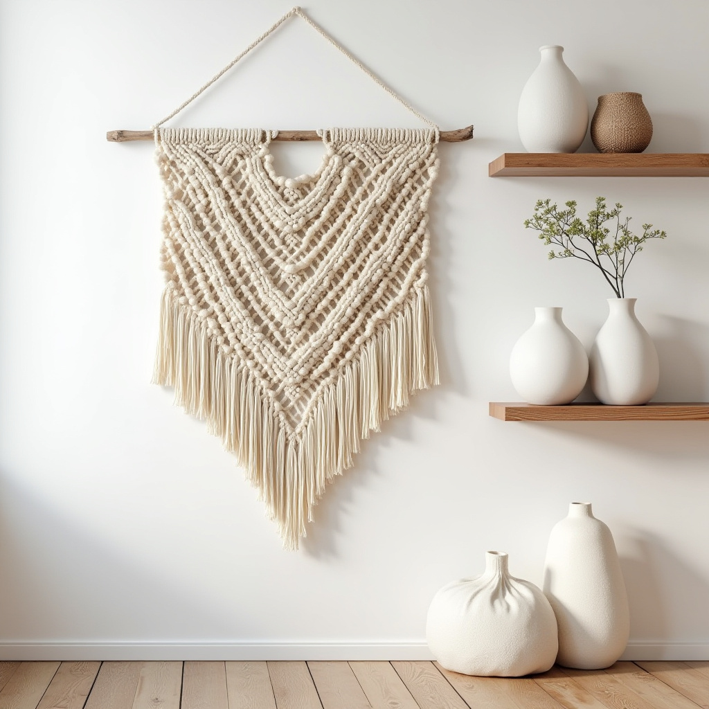 Large macramé wall hanging