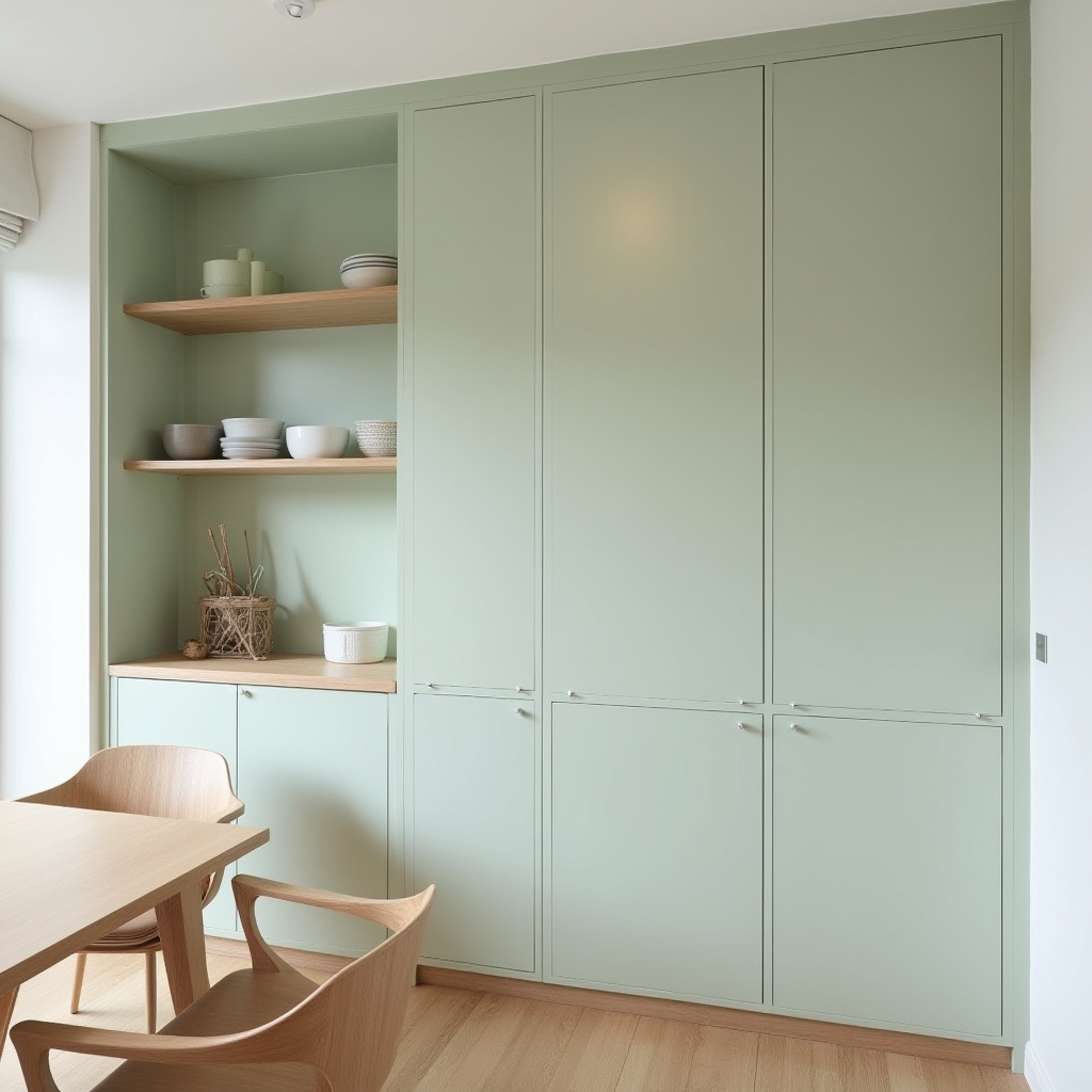 minimalist Scandinavian dining cabinets