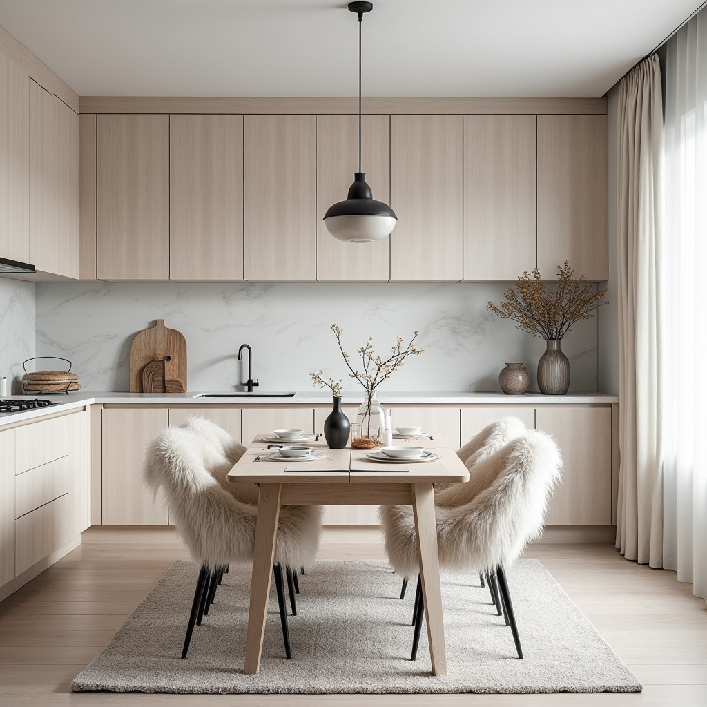 winter cabin dining room cabinets