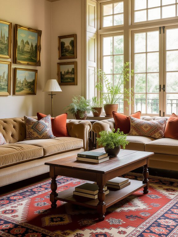 vintage charm and warmth