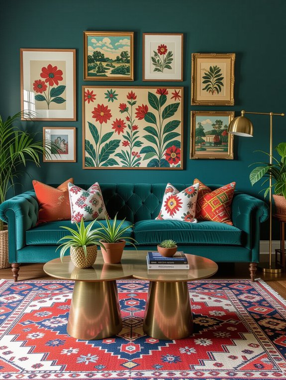 bold colorful unique decor
