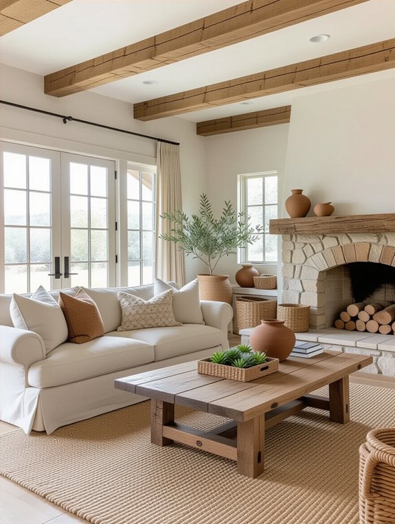 cozy earthy rustic living