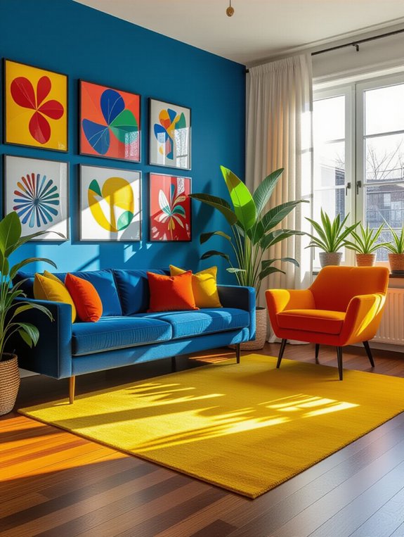 vibrant color contrast ideas