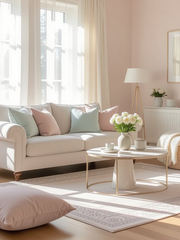 serene soft pastel atmosphere