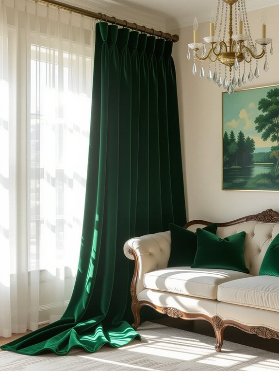elegant cozy velvet curtains