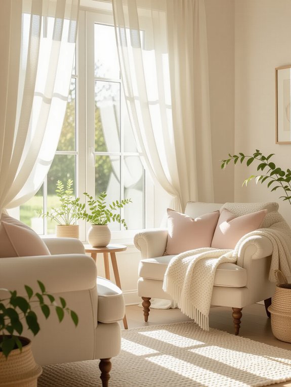 soft pastel living room