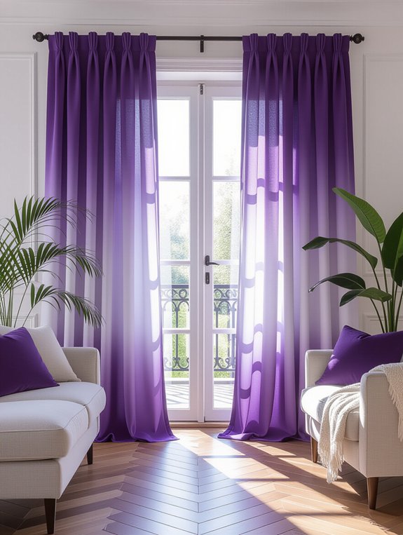 ombre curtains enhance sophistication