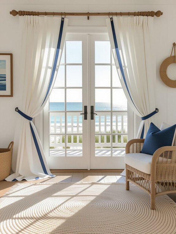 nautical stripes coastal decor