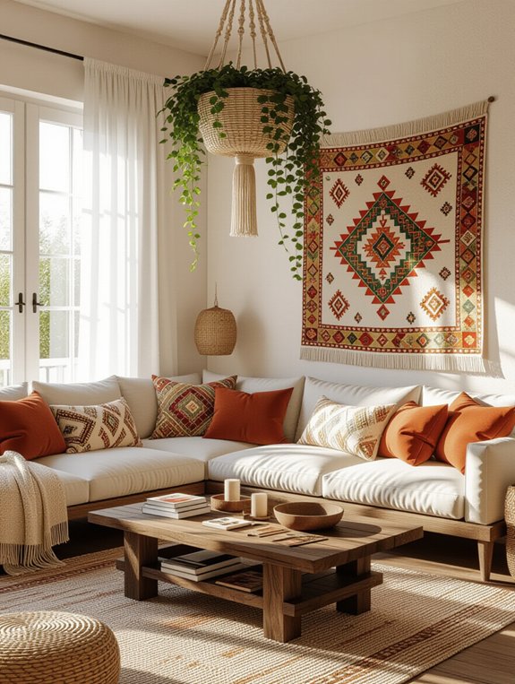 eclectic vibrant living retreat