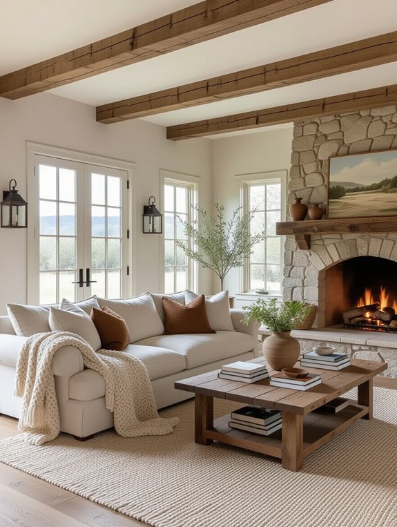cozy rustic living room