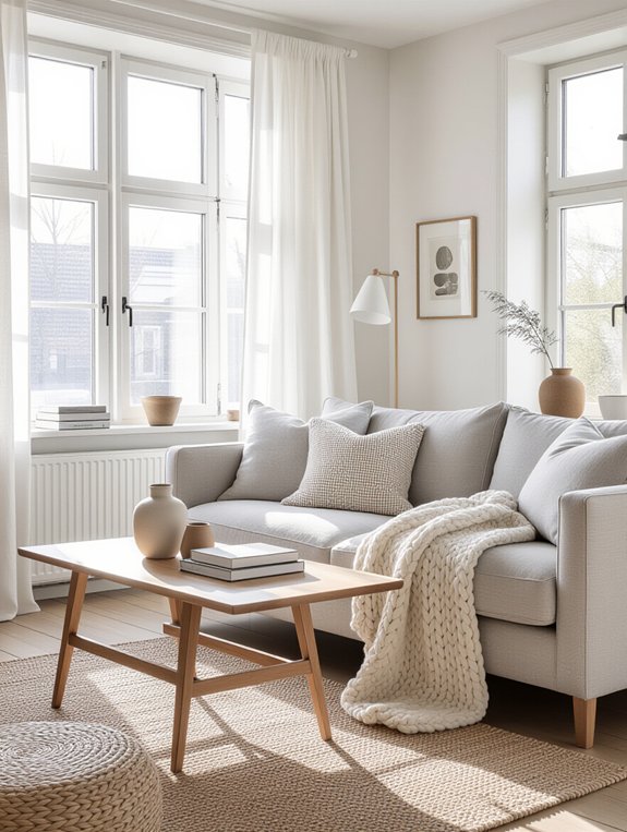 scandinavian minimalist comfort design