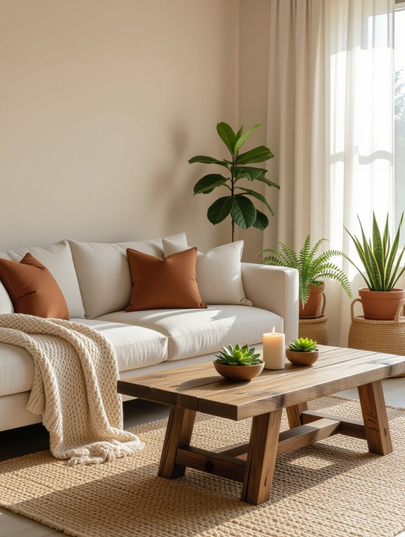 cozy earthy tone accents