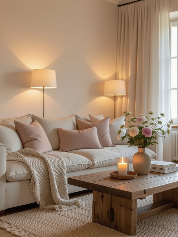 cozy ambiance with soft lighting