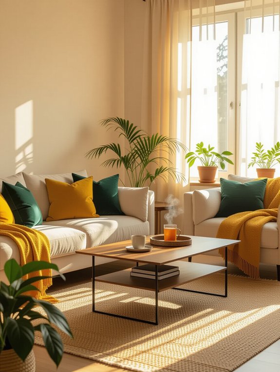 inviting living room color schemes