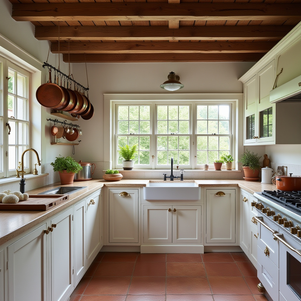 farmhouse style colonial kitchen