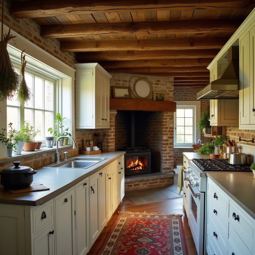 distressed cabinetry colonial kitchen