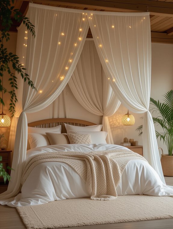 cozy intimate canopy retreat