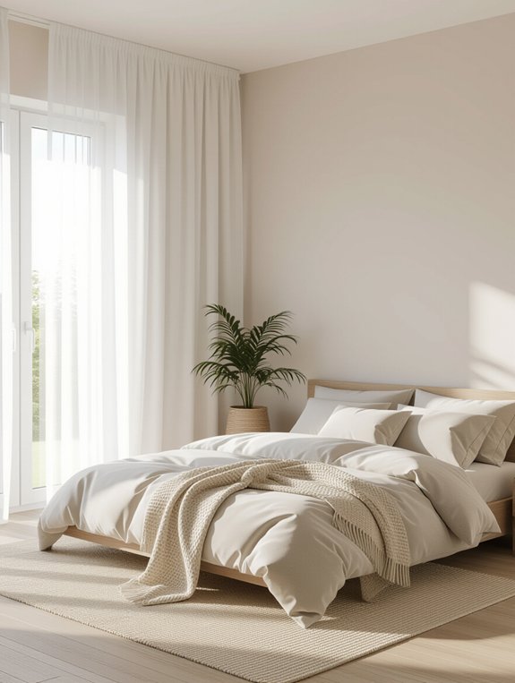 serene minimalist bedroom design