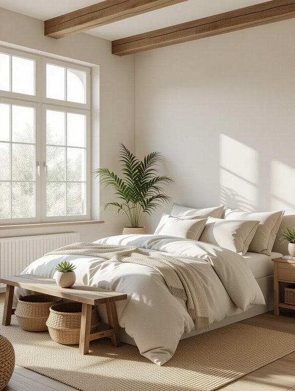 natural elements in bedroom design