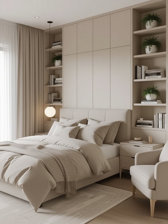 efficient bedroom storage