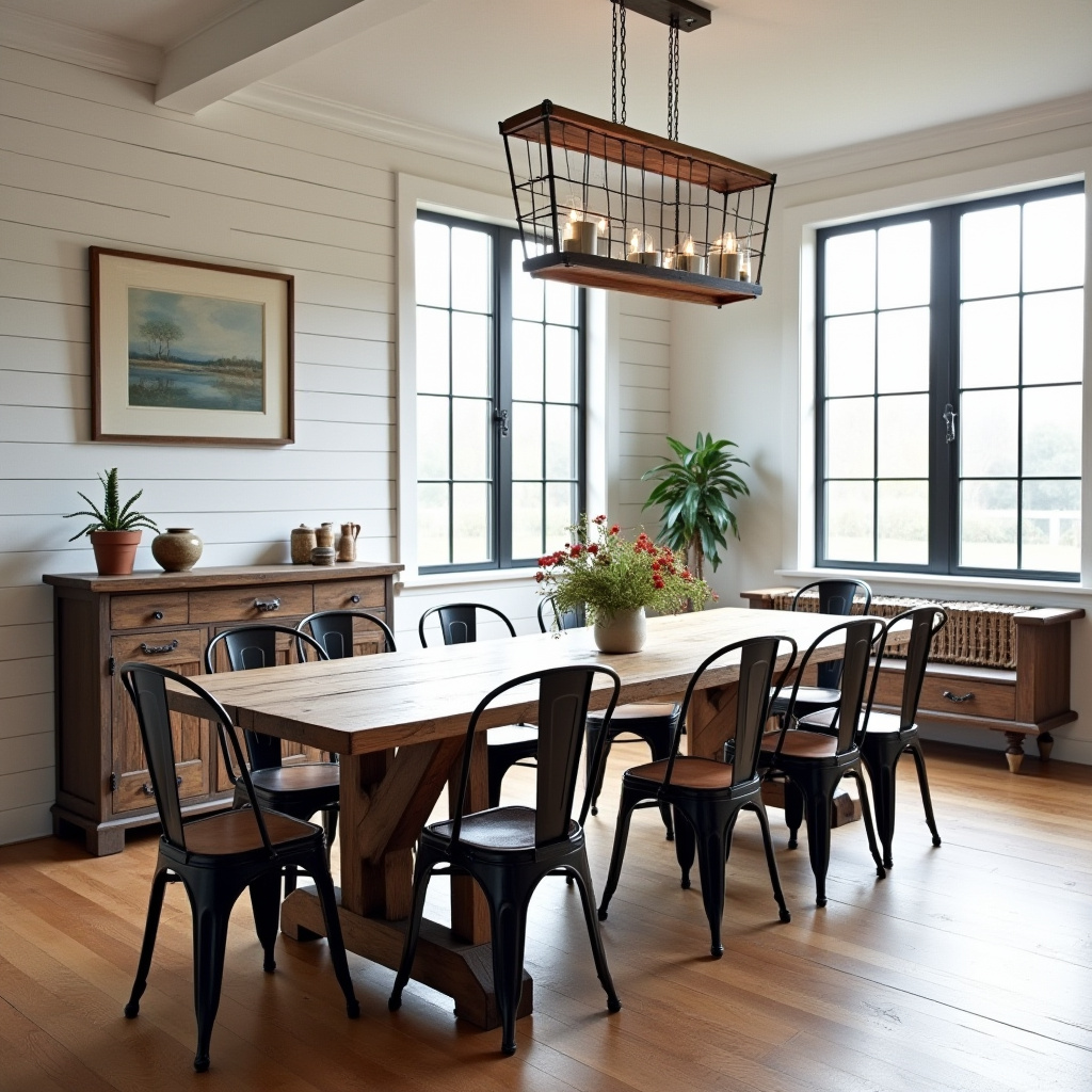 rustic farmhouse dining room