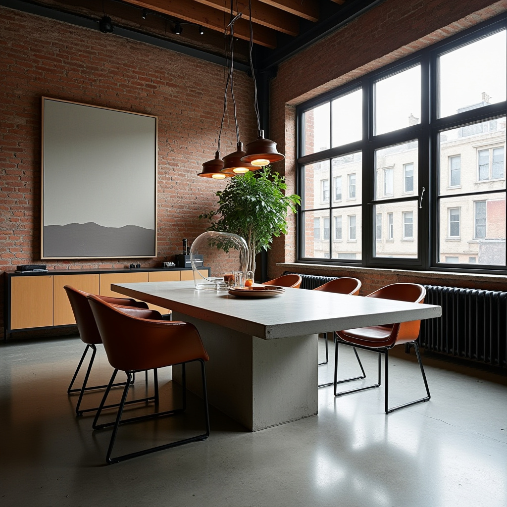 urban loft dining room