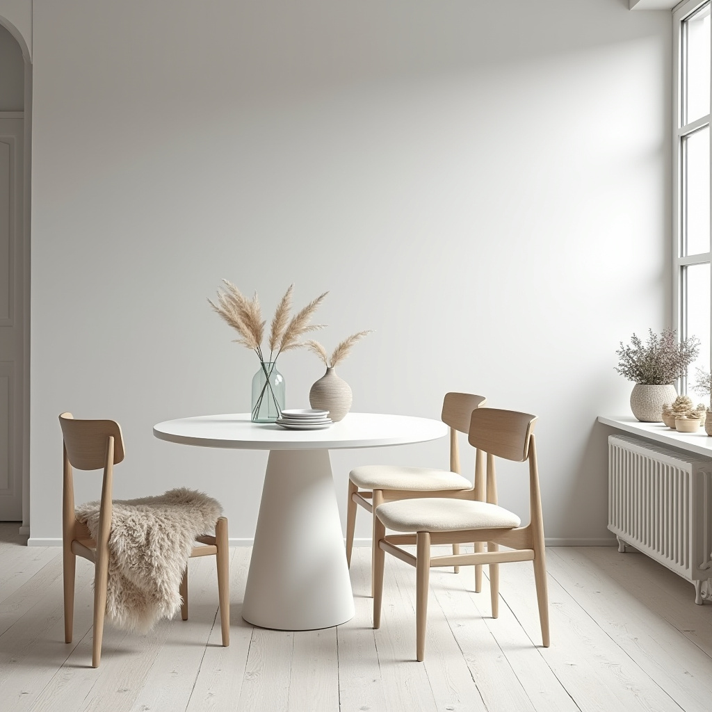 Scandinavian minimalist dining room