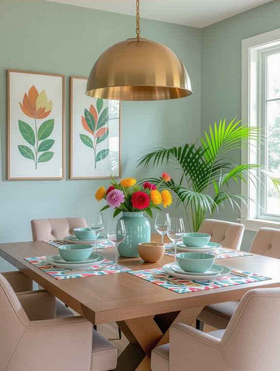 stylish and functional dining space