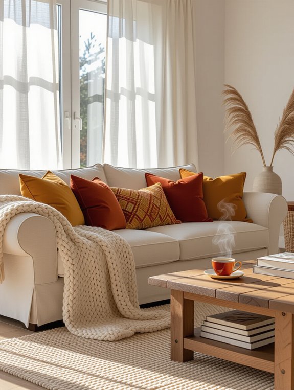 cozy textiles for comfort