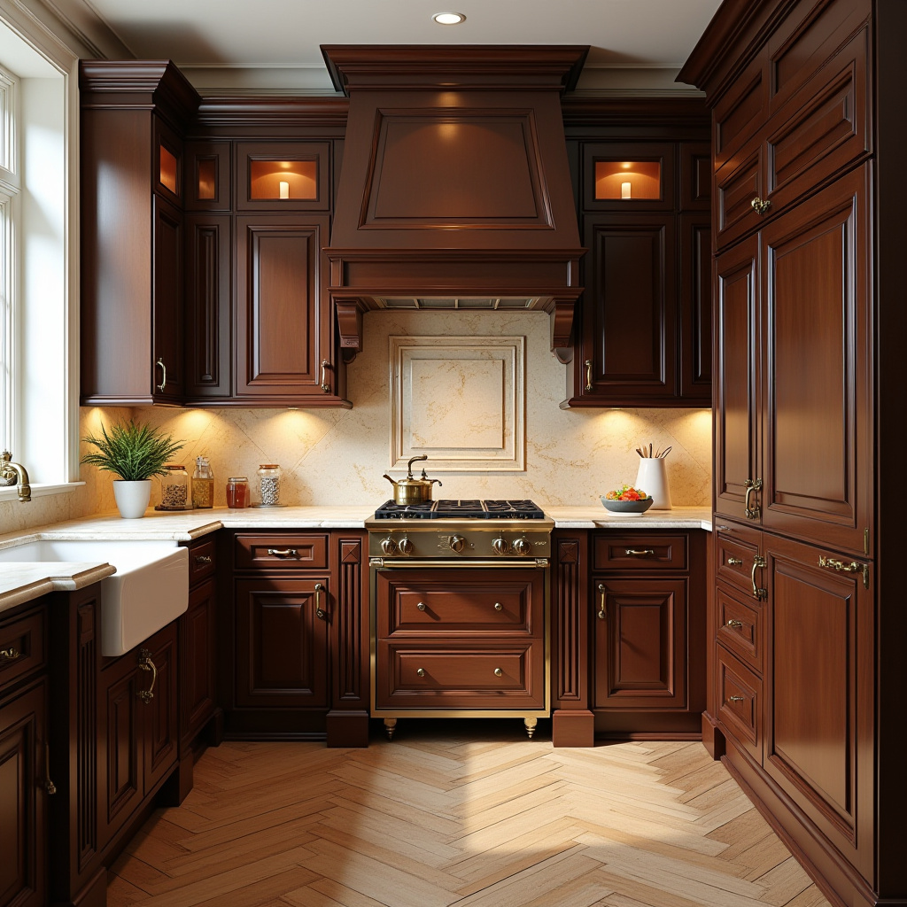 Traditional Brown Kitchen