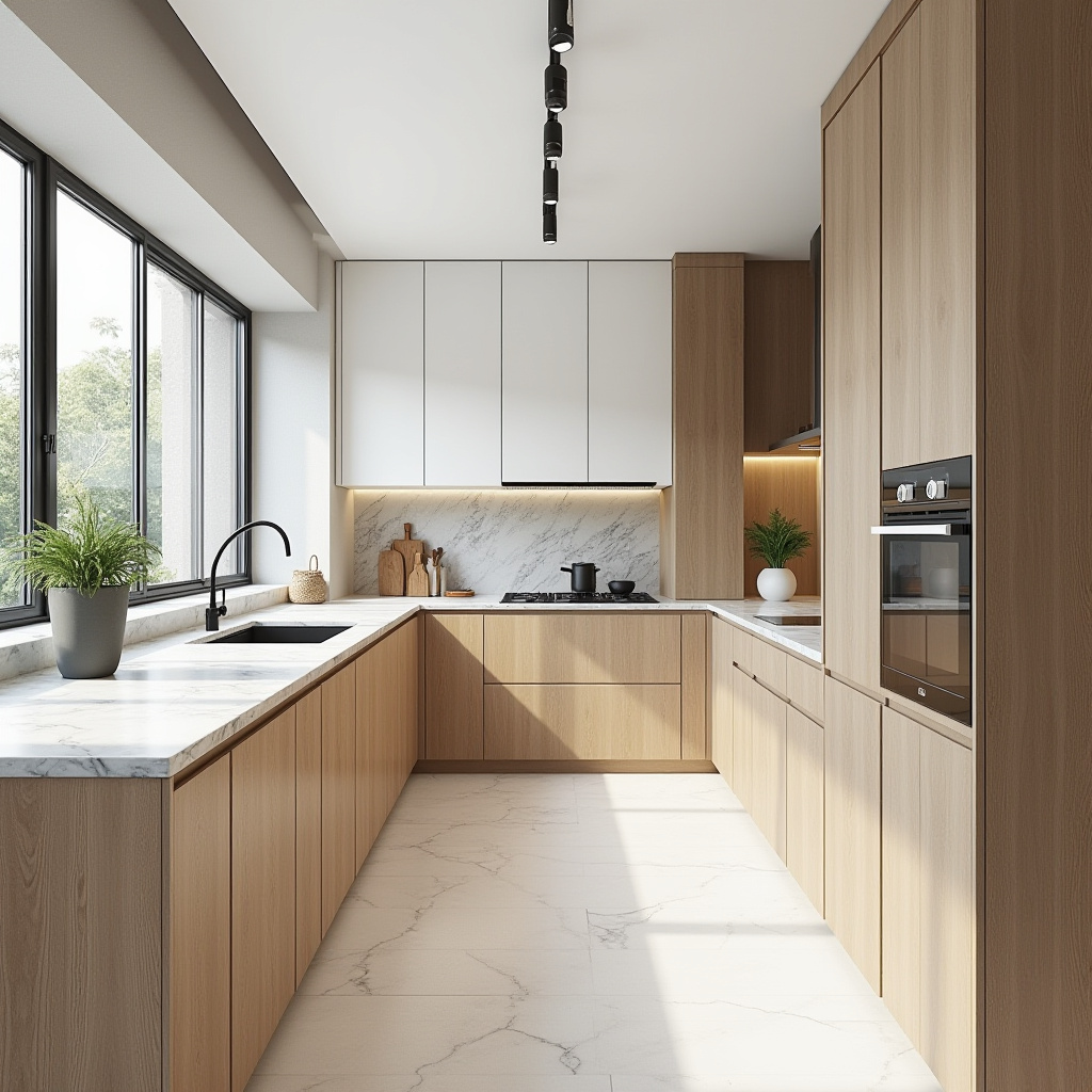 Scandinavian Brown Kitchen