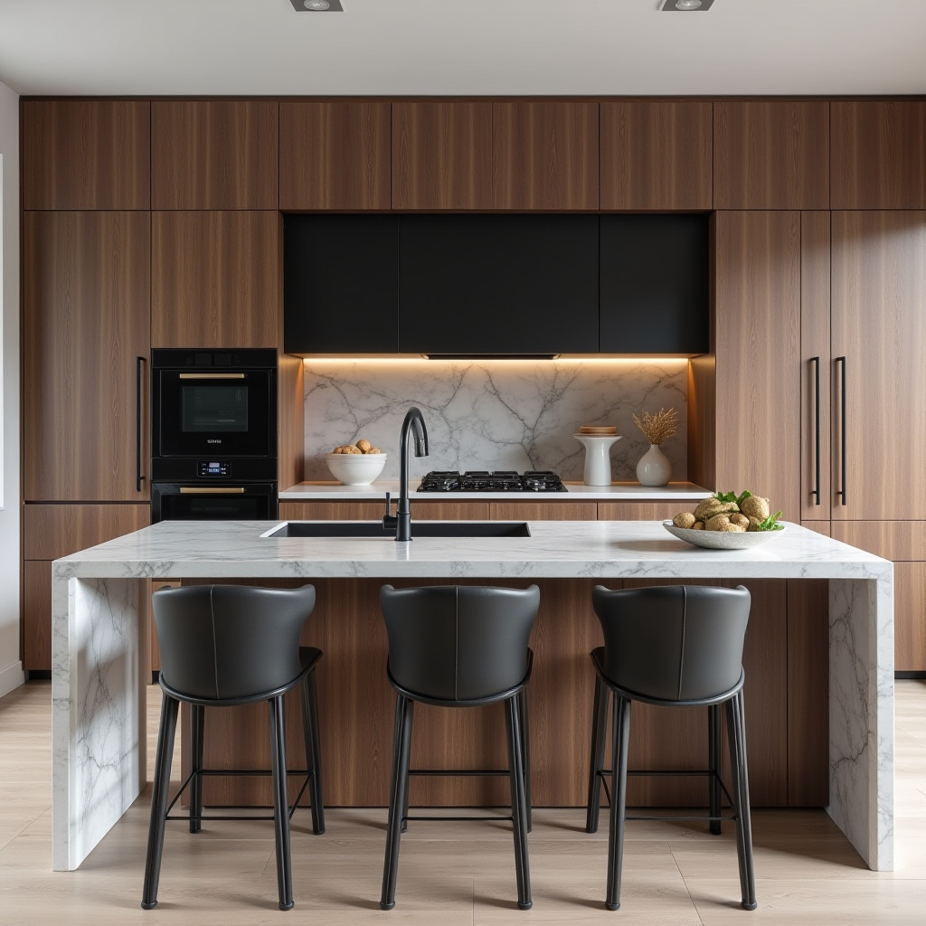 Contemporary Brown Kitchen