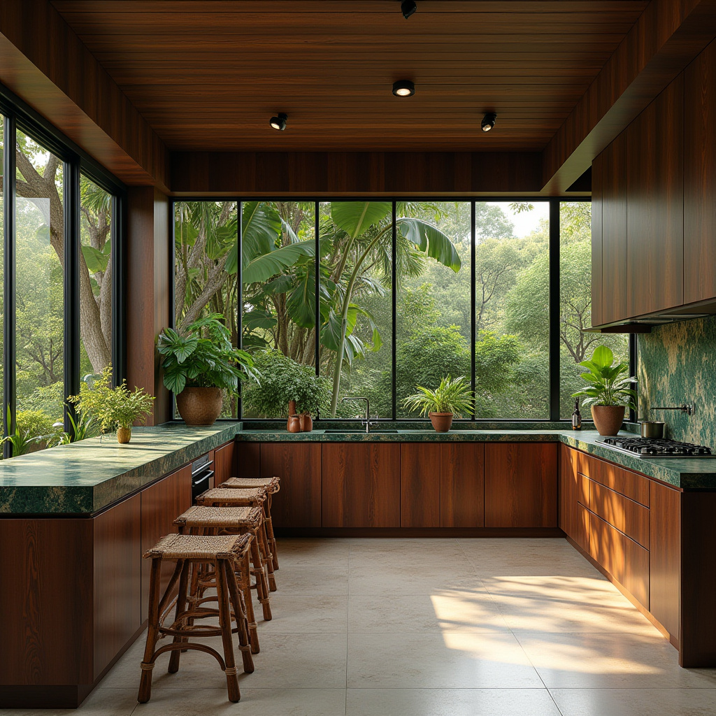 Tropical Brown Kitchen
