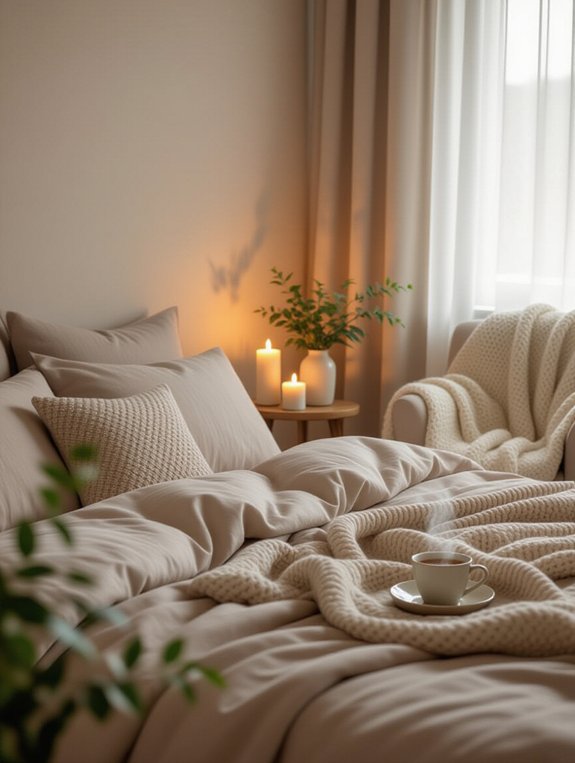 scented candles for cozy bedroom