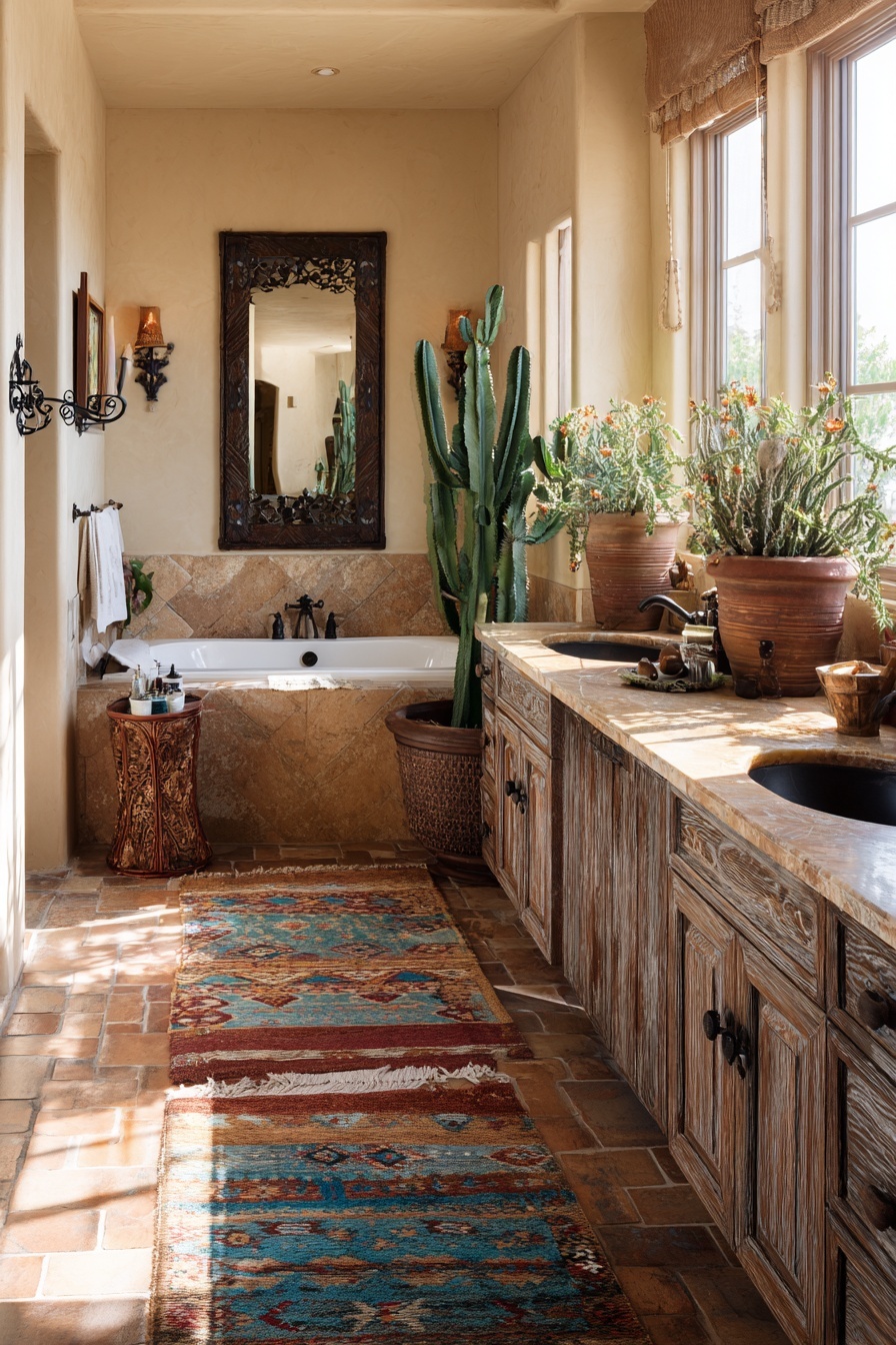 Southwestern Patterned Bath Mats