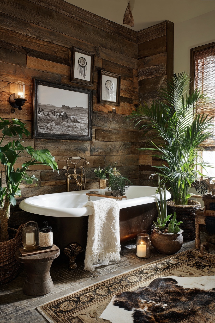 Vintage Western Photography Display