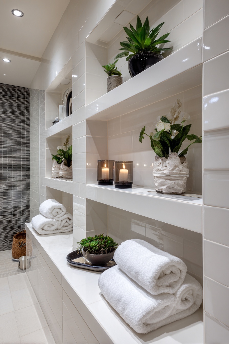 Create Sleek Storage with Recessed Wall Shelves