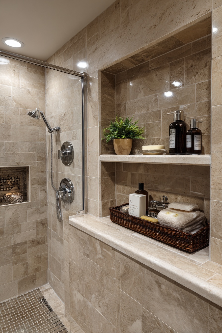 Upgrade with a Built-In Shower Niche