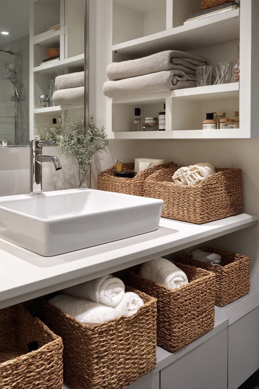 Organize Under the Sink with Basket Storage