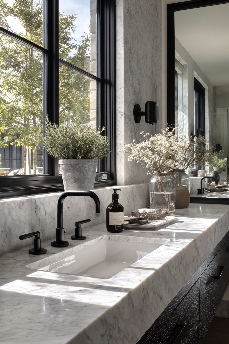 Elevate Style with Matte Black Fixtures