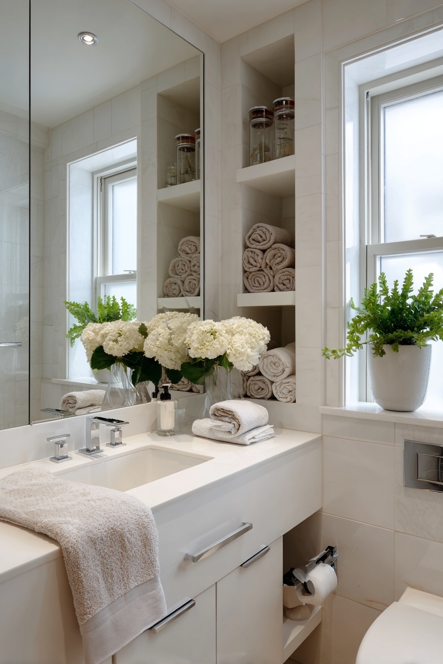 Keep Clutter at Bay with Recessed Storage