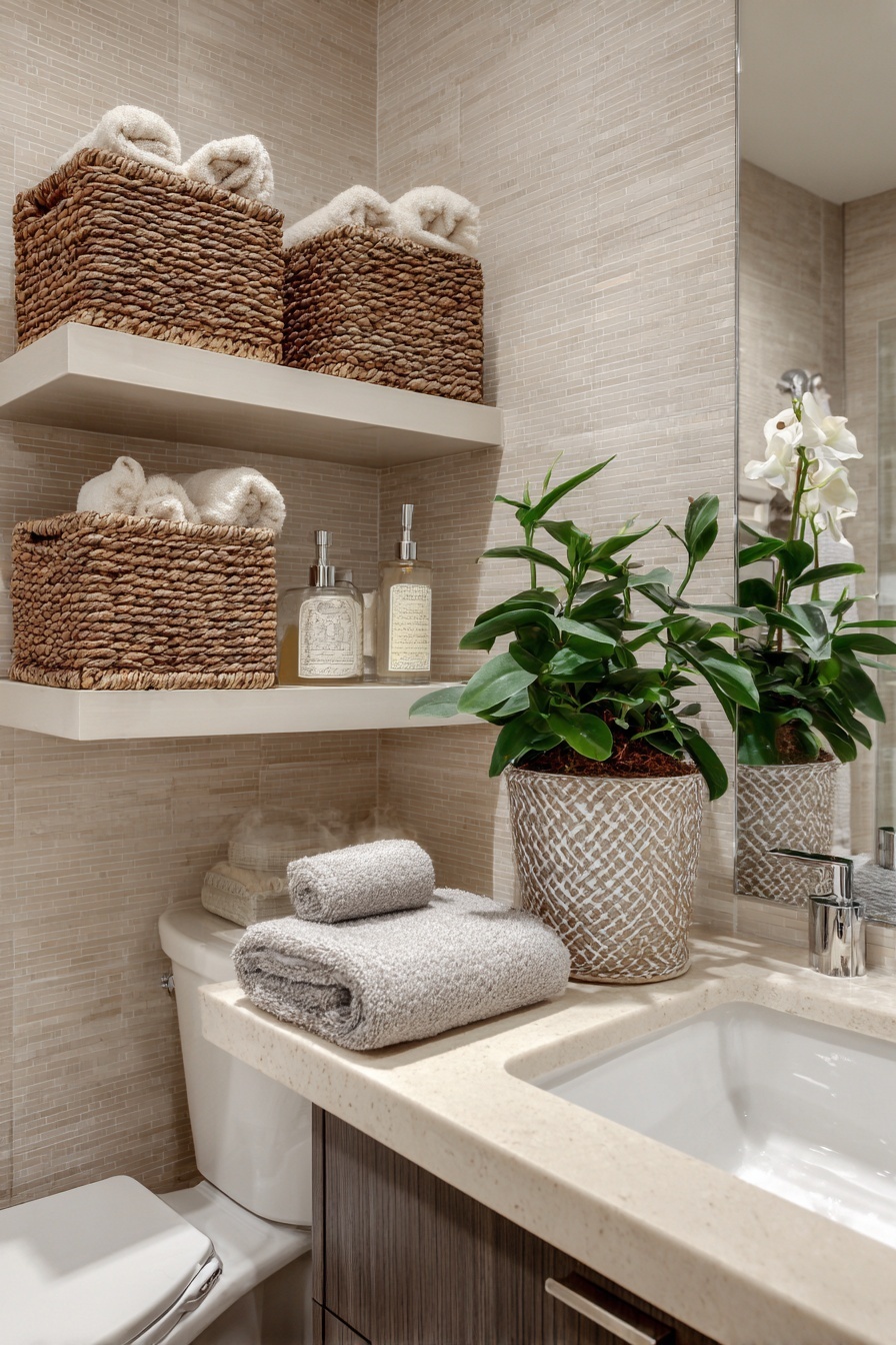 Utilize Versatile Baskets for Storage and Style